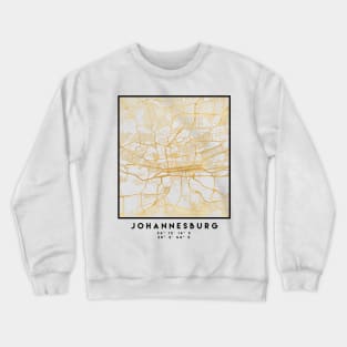 JOHANNESBURG SOUTH AFRICA CITY STREET MAP ART Crewneck Sweatshirt